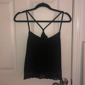Black lace top